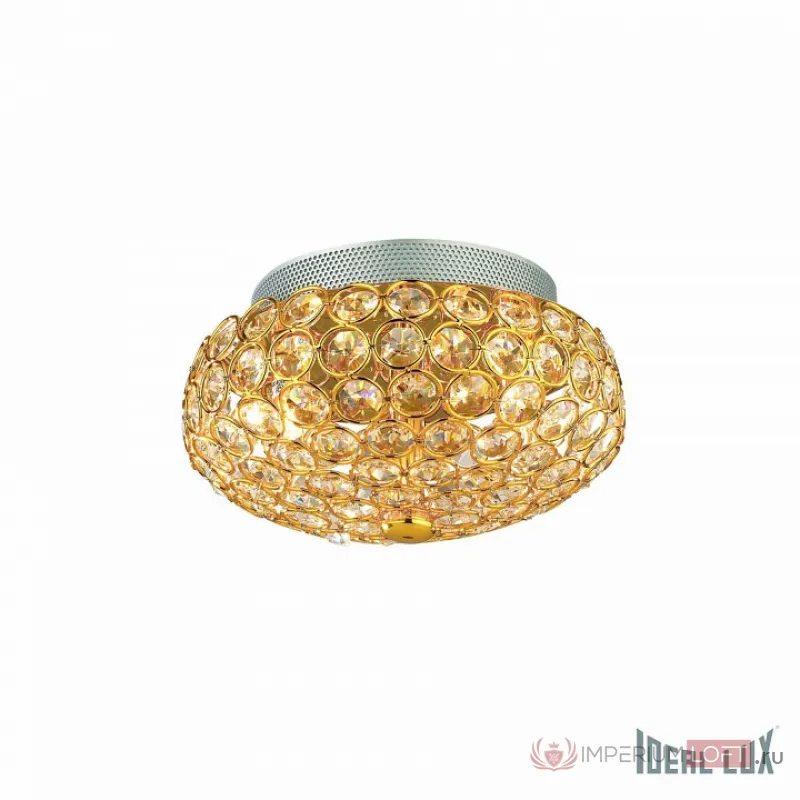 Накладной светильник Ideal Lux King KING PL3 ORO Цвет арматуры золото Цвет плафонов золото от ImperiumLoft