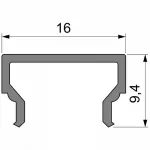 Профиль накладной  Deko-Light H-01-10 984017