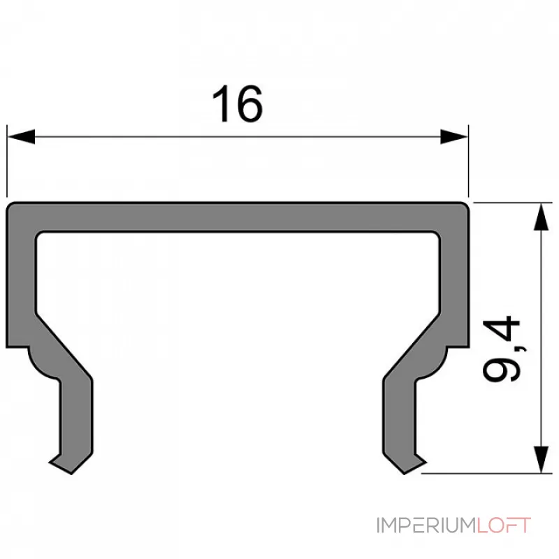 Профиль накладной  Deko-Light H-01-10 984017