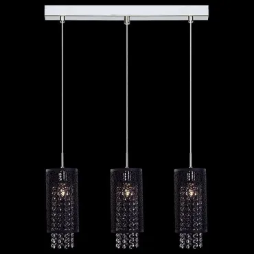 Подвесной светильник Eurosvet 1180 1180/3 хром Цвет арматуры хром Цвет плафонов черный