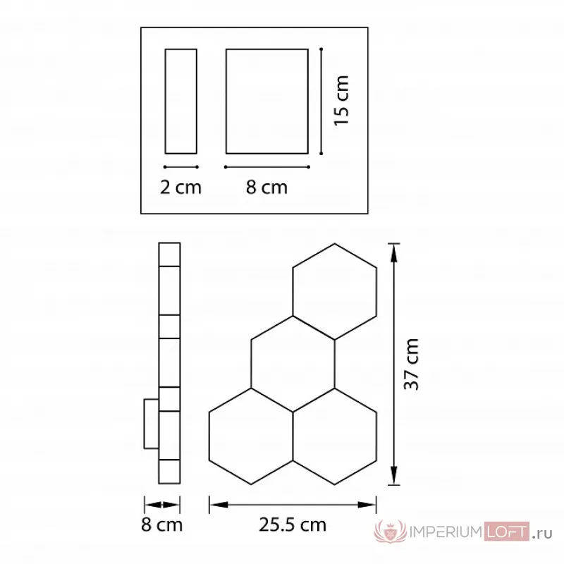 Накладной светильник Lightstar Favo LED 750641 от ImperiumLoft