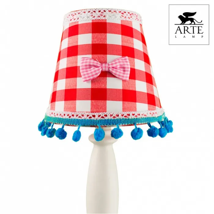 Настольная лампа декоративная Arte Lamp Kids A5165LT-1WH Цвет арматуры белый Цвет плафонов разноцветный от ImperiumLoft