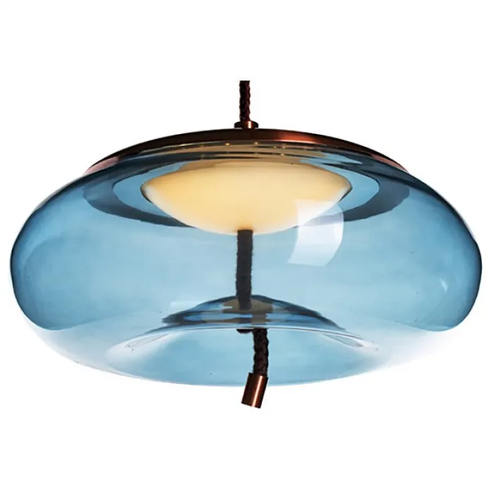 Подвесной светильник Loft it Knot 4 8133-D Цвет плафонов голубой Цвет арматуры медь от ImperiumLoft
