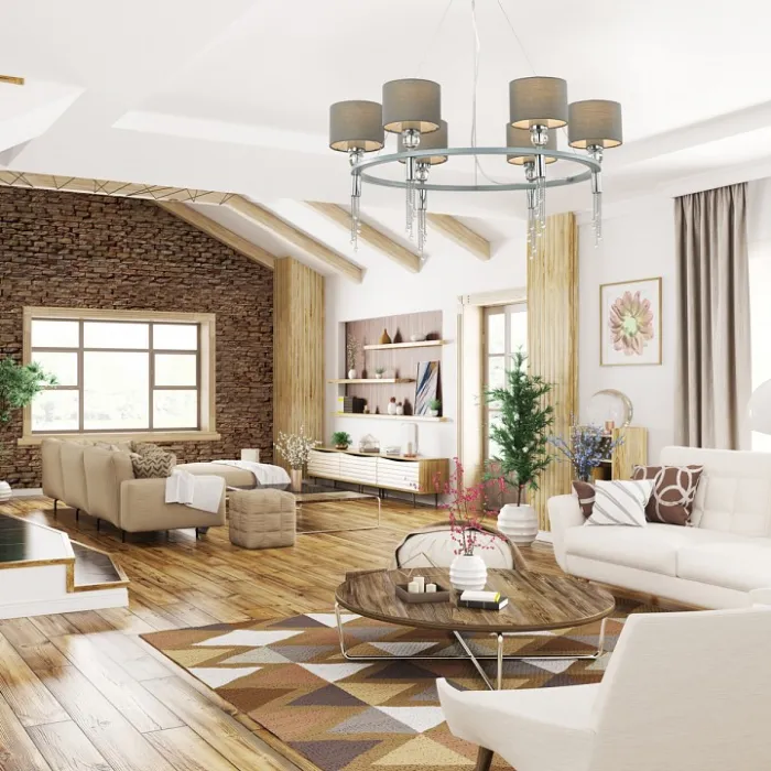 Подвесная люстра Lumion Santiago 4515/6 цвет арматуры хром цвет плафонов серый от ImperiumLoft