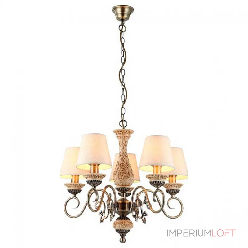 Подвесная люстра Arte Lamp Ivory A9070LM-5AB 