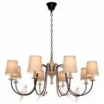 Подвесная люстра Loft it 1029 LOFT1029A-8 Цвет арматуры коричневый Цвет плафонов кремовый от ImperiumLoft