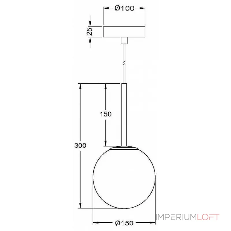 Подвесной светильник Maytoni Basic form MOD321PL-01B