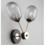 Бра Omnilux Loano OML-94801-02 Цвет арматуры золото Цвет плафонов серый