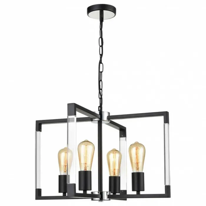 Подвесной светильник Vele Luce Turin 742 VL5022P04 Цвет арматуры черный от ImperiumLoft