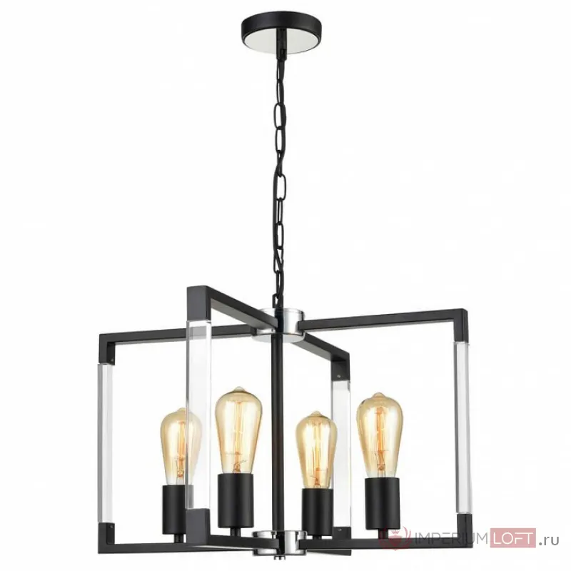 Подвесной светильник Vele Luce Turin 742 VL5022P04 Цвет арматуры черный от ImperiumLoft