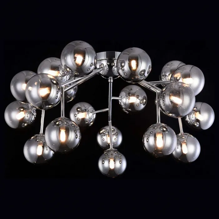 Потолочная люстра Maytoni Dallas MOD545PL-20CH Цвет арматуры хром Цвет плафонов серый от ImperiumLoft