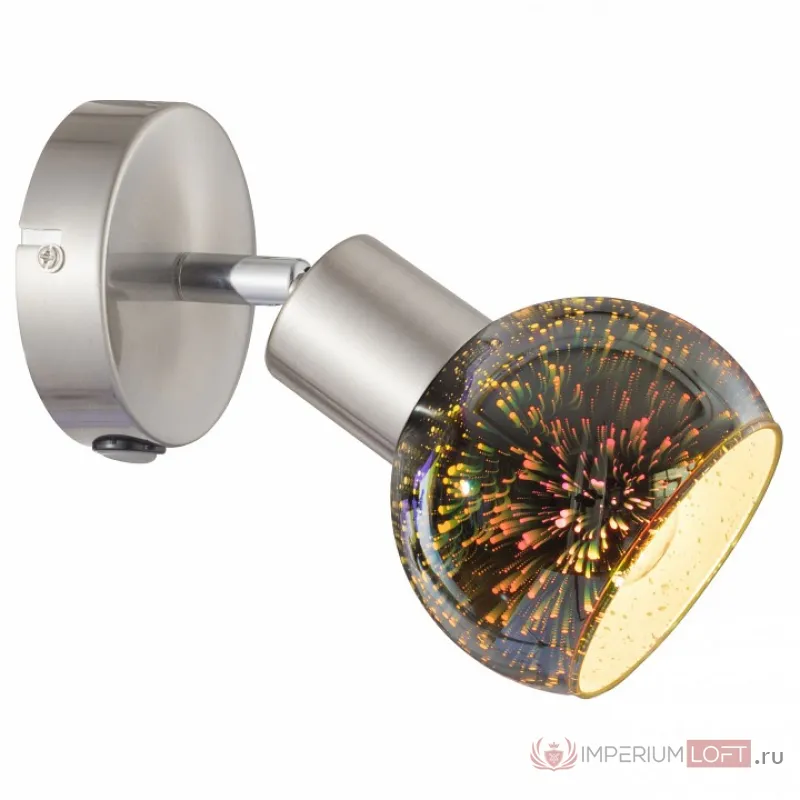 Бра Arte Lamp Illusione A6125AP-1SS Цвет арматуры серебро Цвет плафонов разноцветный от ImperiumLoft