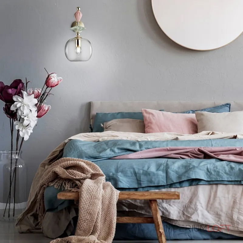 Бра Odeon Light Bizet 4855/1WB Цвет плафонов прозрачный Цвет арматуры золото Бра Odeon Light Bizet 4855/1WB Цвет плафонов прозрачный Цвет арматуры золото