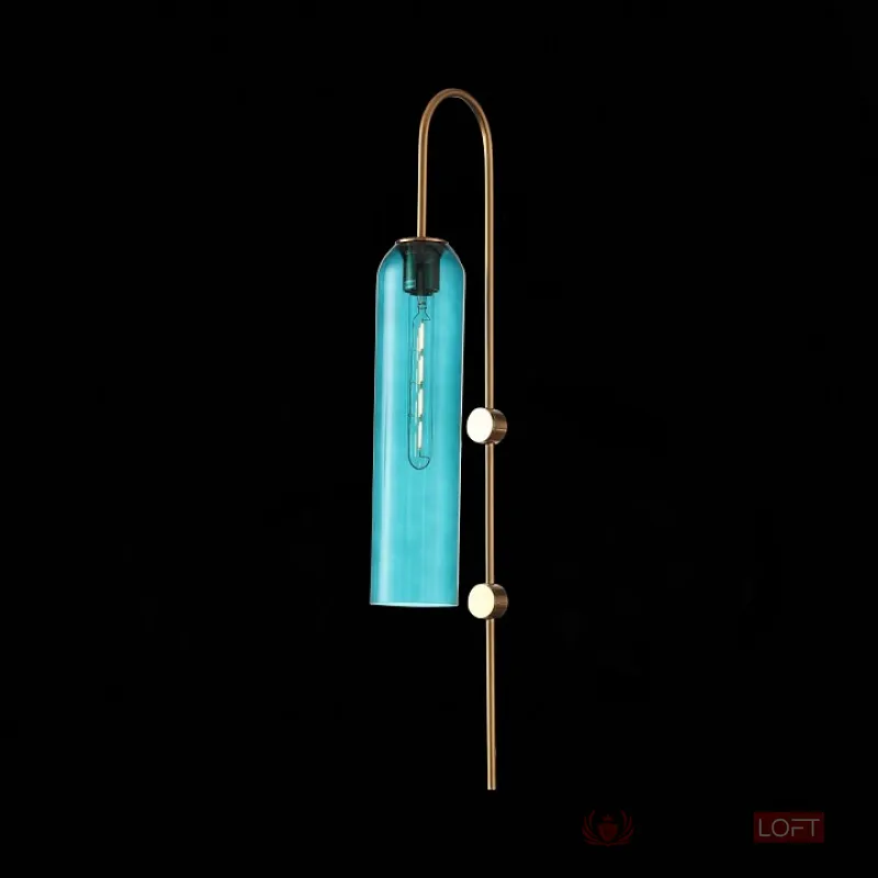 Бра ST-Luce Callana SL1145.381.01 Цвет арматуры латунь Цвет плафонов голубой от ImperiumLoft