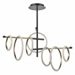 Люстра на штанге Vele Luce Bellezza VL7262L07 Цвет арматуры Черный Цвет плафонов Разноцветный от ImperiumLoft