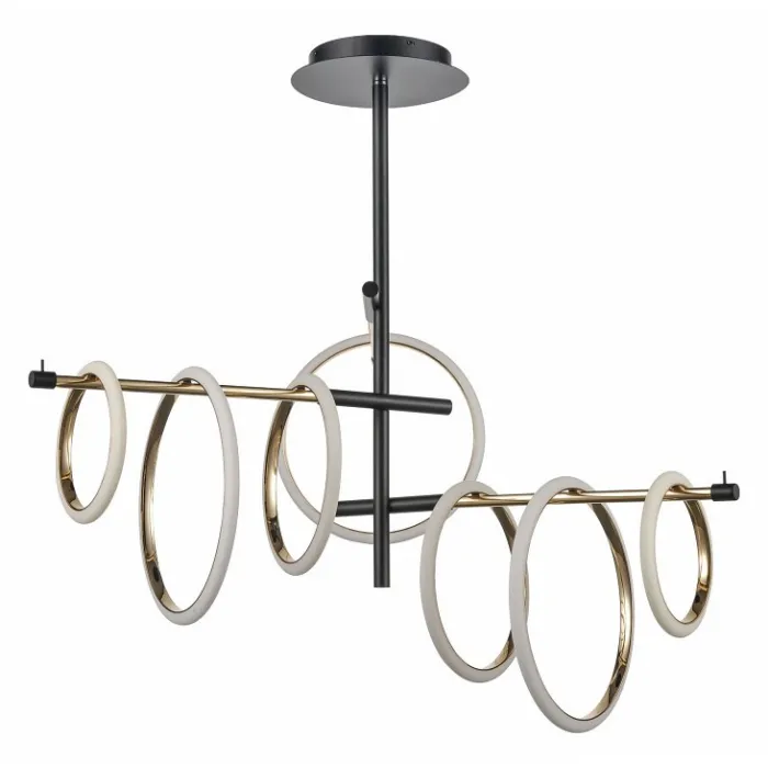 Люстра на штанге Vele Luce Bellezza VL7262L07 Цвет арматуры Черный Цвет плафонов Разноцветный от ImperiumLoft