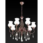 Подвесная люстра TopLight Kelli TL5680D-07PG Цвет арматуры коричневый Цвет плафонов прозрачный от ImperiumLoft