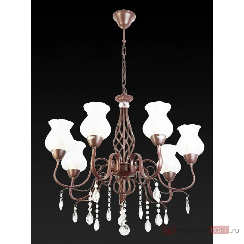 Подвесная люстра TopLight Kelli TL5680D-07PG Цвет арматуры коричневый Цвет плафонов прозрачный от ImperiumLoft