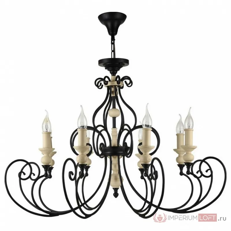 Подвесная люстра Maytoni Karina H631-PL-08-B Цвет арматуры черный от ImperiumLoft