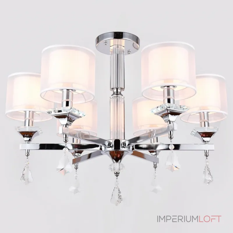 Подвесная люстра Ambrella Traditional 5 TR4533 Цвет арматуры хром Цвет плафонов белый Подвесная люстра Ambrella Traditional 5 TR4533 Цвет арматуры хром Цвет плафонов белый