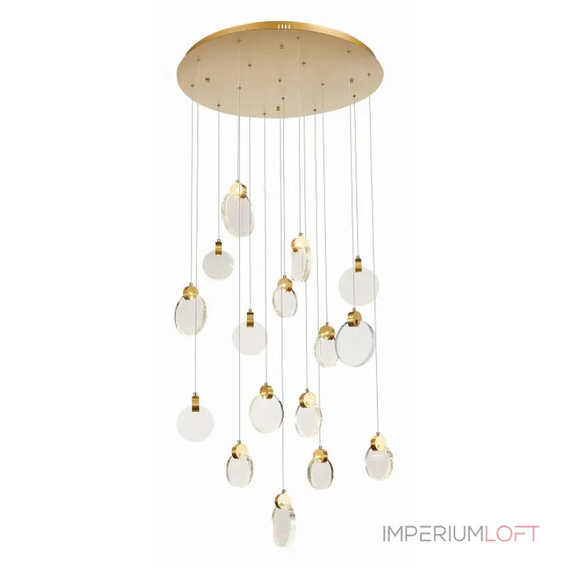 Подвесная люстра ST-Luce Montecelio SL6104.203.16 Цвет арматуры Желтый Цвет плафонов Неокрашенный Подвесная люстра ST-Luce Montecelio SL6104.203.16 Цвет арматуры Желтый Цвет плафонов Неокрашенный
