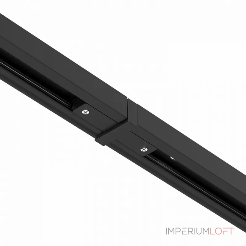 Соединитель с токопроводом линейный для треков Arte Lamp Track Accessories A130006 Цвет арматуры черный Цвет плафонов белый