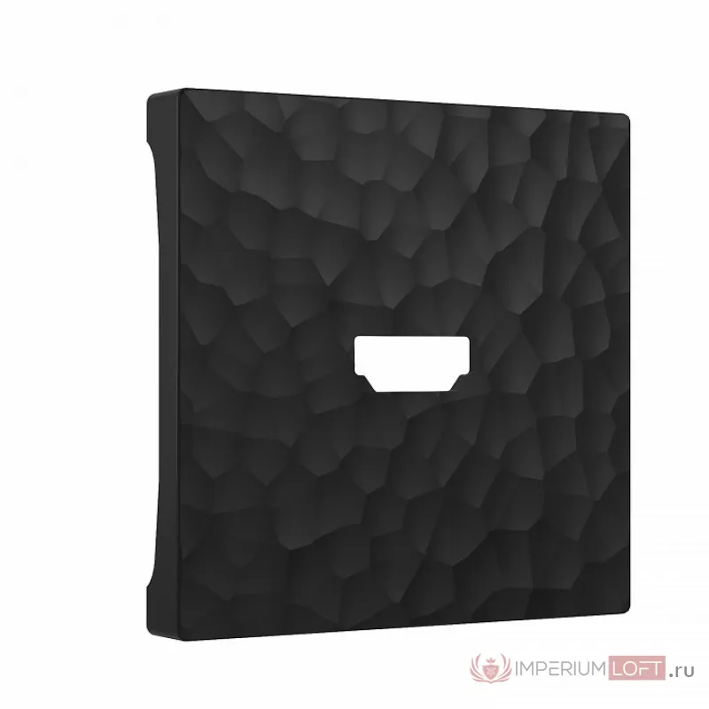 Накладка для ТВ-розетки Werkel W1296008 (черный) Цвет арматуры черный от ImperiumLoft