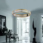 Подвесной светильник Newport 8440 8442/S gold Цвет арматуры золото Цвет плафонов прозрачный от ImperiumLoft