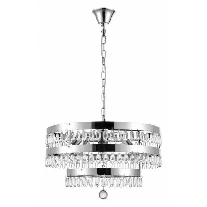 Подвесная люстра Vele Luce Breeze VL3263P06 Цвет арматуры хром Цвет плафонов прозрачный от ImperiumLoft