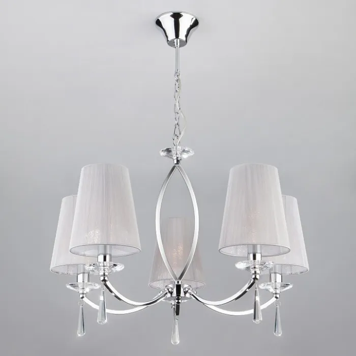 Подвесная люстра Eurosvet Valery 60079/5 хром от ImperiumLoft