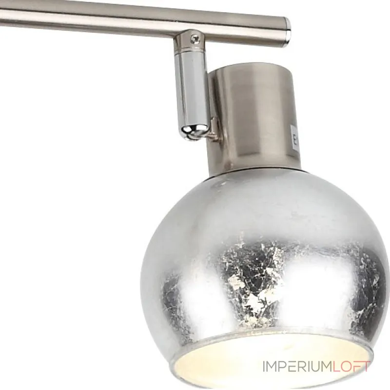 Спот Rivoli Craquelure W3 SN Б0038127 Цвет арматуры никель Цвет плафонов серебро