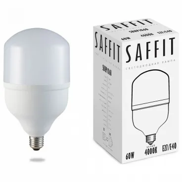 Лампа светодиодная Feron Saffit SBHP1060 E27-E40 60Вт 4000K 55096 Цвет арматуры белый Цвет плафонов белый