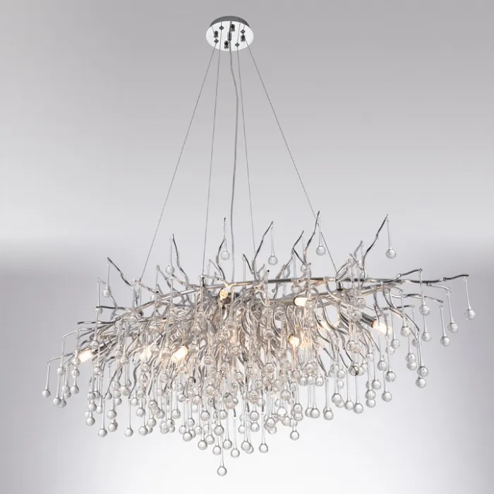 Подвесная люстра Divinare Salice 3132/26 SP-13 Цвет арматуры Серый Цвет плафонов Неокрашенный от ImperiumLoft