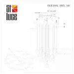 Подвесная люстра ST-Luce Montecelio SL6104.203.16 Цвет арматуры Желтый Цвет плафонов Неокрашенный
