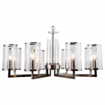 Подвесная люстра Stilfort Vase 1046/11/08P Цвет плафонов серый Цвет арматуры черный