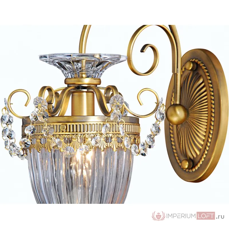 Бра Arte Lamp Schelenberg A4410AP-1SR Цвет арматуры латунь Цвет плафонов прозрачный от ImperiumLoft