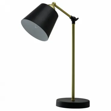 Настольная лампа офисная MW-Light Таун 5 691031601 Цвет арматуры золото Цвет плафонов черный