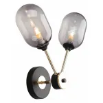 Бра Omnilux Loano OML-94801-02 Цвет арматуры золото Цвет плафонов серый