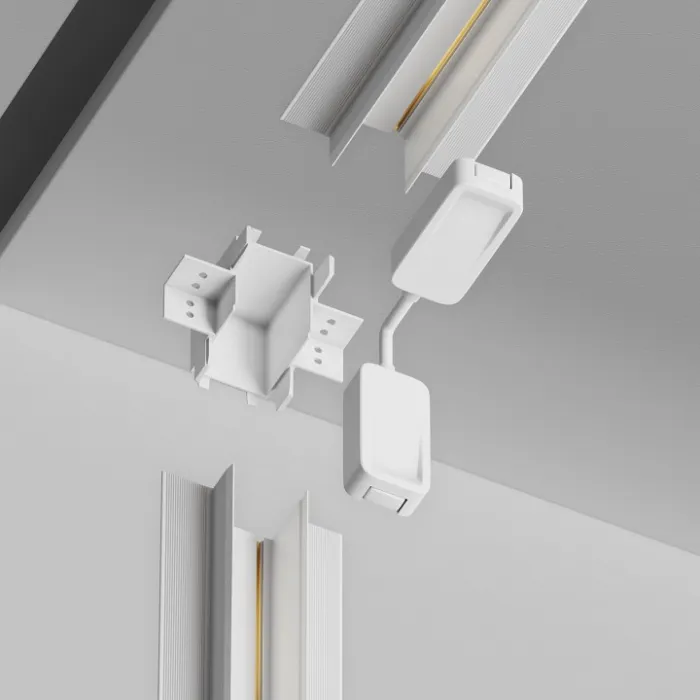 Соединитель угловой внутренний для треков встраиваемых Maytoni Accessories for tracks Radity TRA084CT-12W от ImperiumLoft