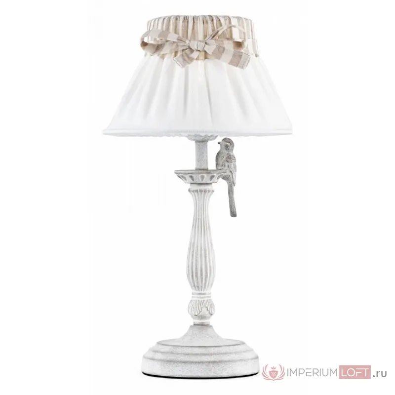 Настольная лампа декоративная Maytoni Bird ARM013-11-W Цвет арматуры белый Цвет плафонов белый от ImperiumLoft