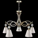 Подвесная люстра Lamp4You Eclectic 8 M2-05-SB-LMP-O-15 Цвет арматуры бронза Цвет плафонов белый от ImperiumLoft