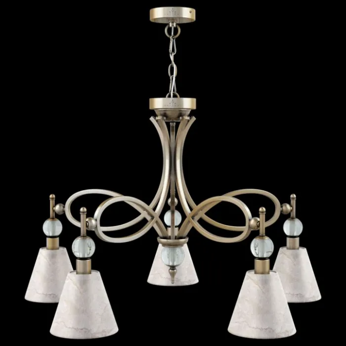 Подвесная люстра Lamp4You Eclectic 8 M2-05-SB-LMP-O-15 Цвет арматуры бронза Цвет плафонов белый от ImperiumLoft