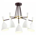 Люстра на штанге Lumion Oliver 4494/5C Цвет арматуры золото Цвет плафонов белый от ImperiumLoft