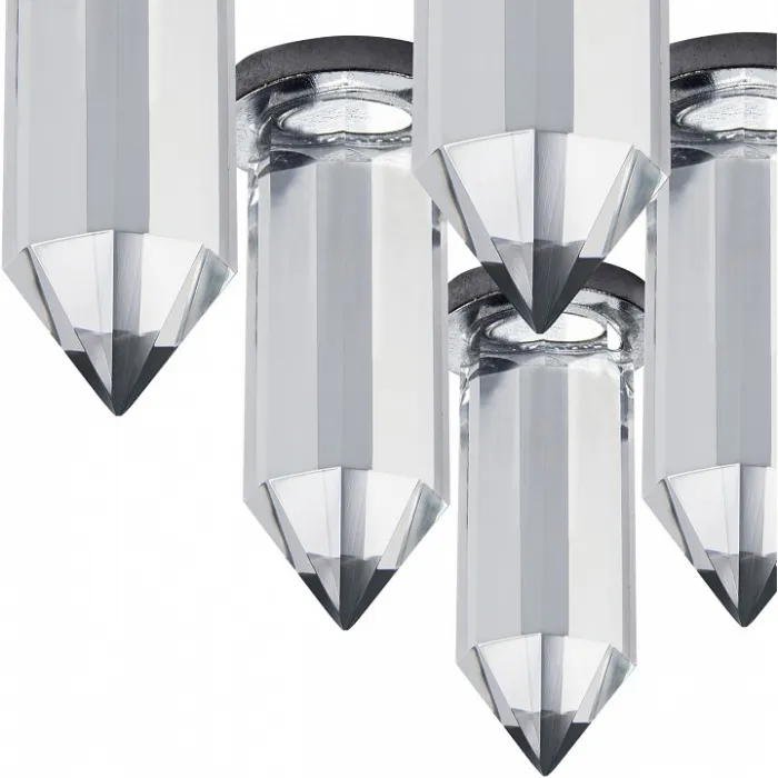 Комплект из 6 встраиваемых светильников Lightstar Nubella 079064 Цвет арматуры хром Цвет плафонов прозрачный от ImperiumLoft