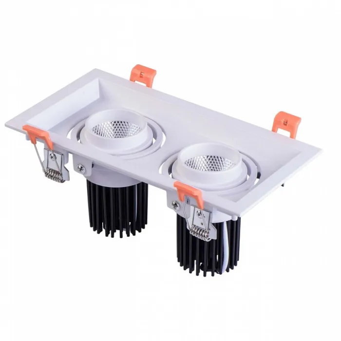 Встраиваемый светильник MW-Light Круз 637016202 Цвет арматуры белый Цвет плафонов кремовый от ImperiumLoft