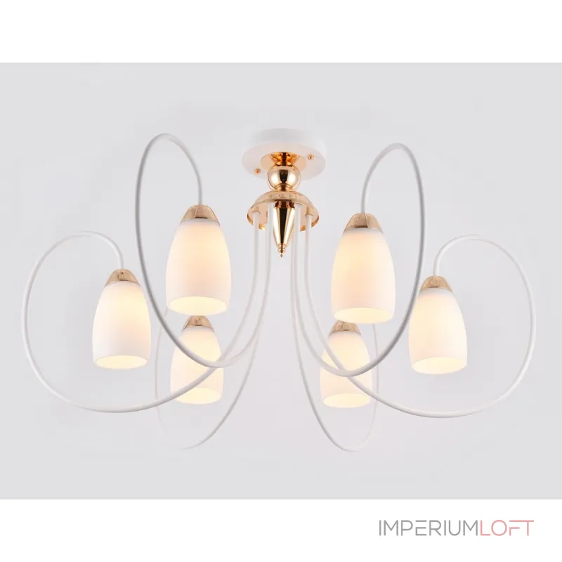 Потолочная люстра Ambrella Traditional 4 TR3120 Цвет плафонов белый Цвет арматуры белый Потолочная люстра Ambrella Traditional 4 TR3120 Цвет плафонов белый Цвет арматуры белый