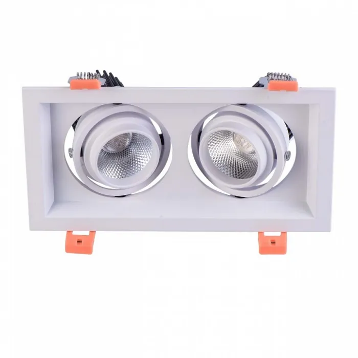Встраиваемый светильник MW-Light Круз 637016202 Цвет арматуры белый Цвет плафонов кремовый от ImperiumLoft