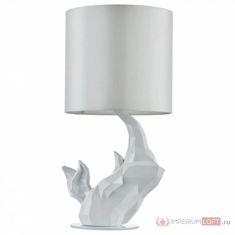Настольная лампа декоративная Maytoni Nashorn MOD470-TL-01-W Цвет арматуры белый Цвет плафонов белый от ImperiumLoft