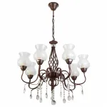 Подвесная люстра TopLight Kelli TL5680D-07PG Цвет арматуры коричневый Цвет плафонов прозрачный от ImperiumLoft