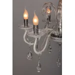 Подвесная люстра Omnilux Salerno OML-34403-06 Цвет арматуры хром Цвет плафонов прозрачный от ImperiumLoft
